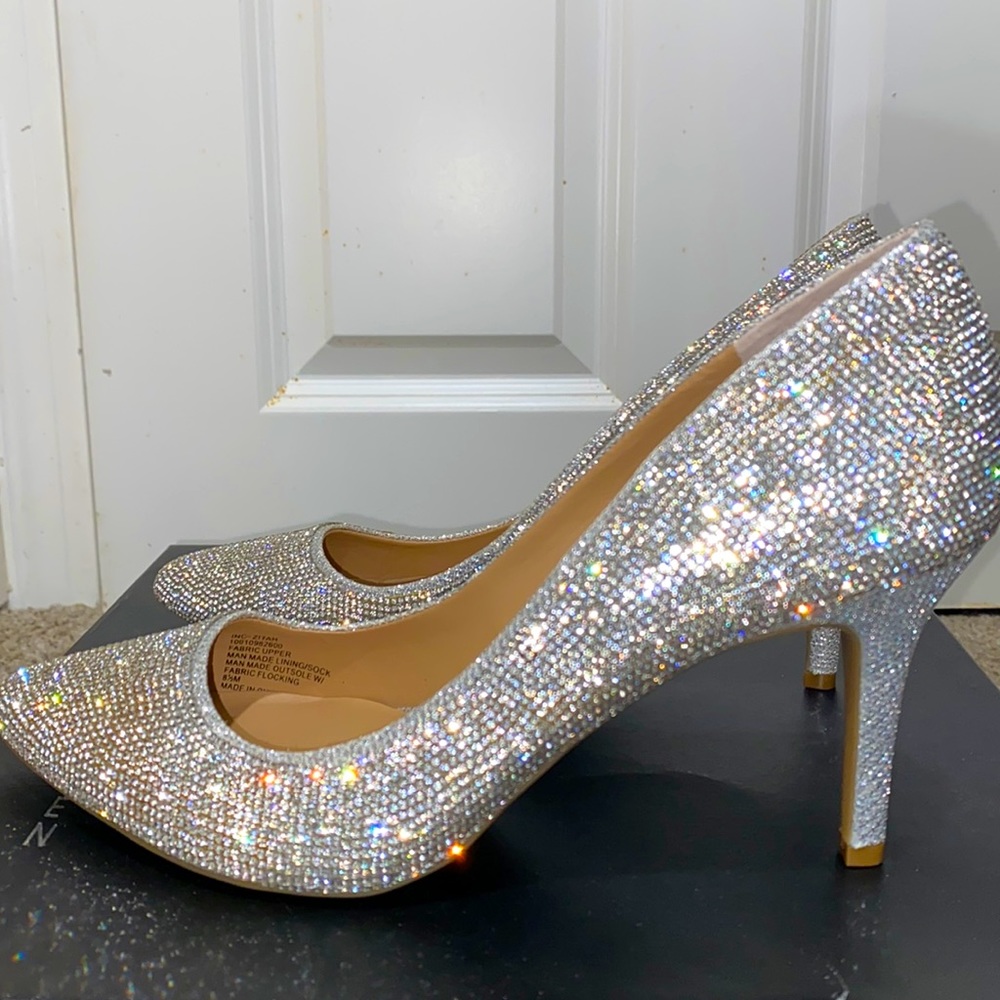 Metallic Crystalized Heels